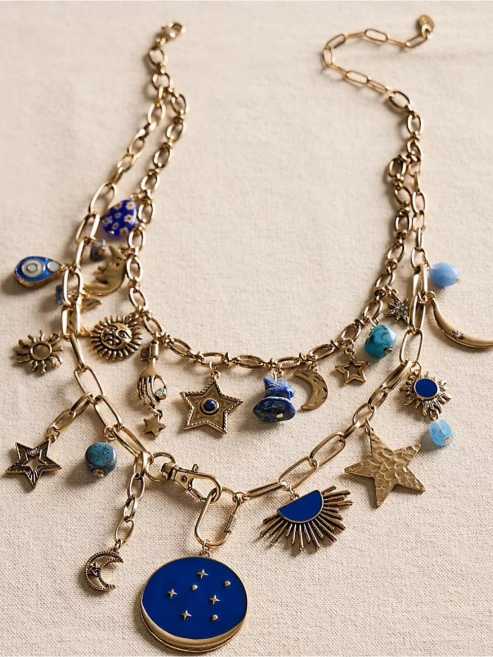 Free People Maxamillion Star Girl Necklace Celestial Layer NWT